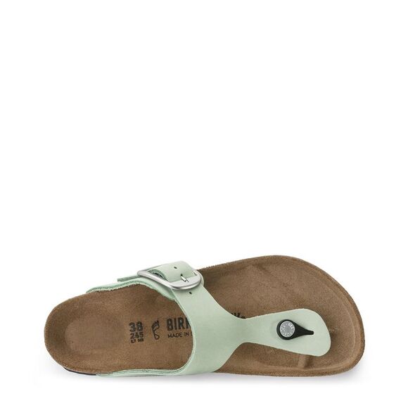 Birkenstock Buckle Leather Flip Flops - Picture 3 of 3